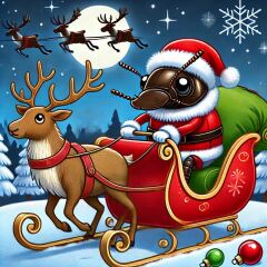 The Bluestocking - the one with the Christmas stocking