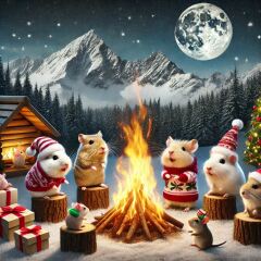 The Bluestocking - the one with the Christmas stocking