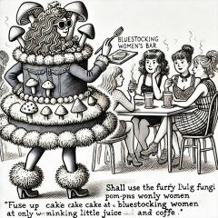 The Bluestocking - the one with the Christmas stocking