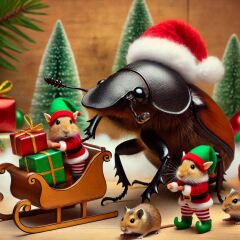 The Bluestocking - the one with the Christmas stocking