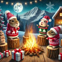 The Bluestocking - the one with the Christmas stocking