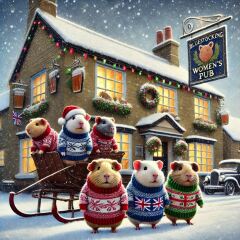 The Bluestocking - the one with the Christmas stocking