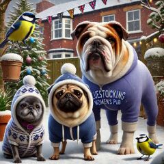 The Bluestocking - the one with the Christmas stocking