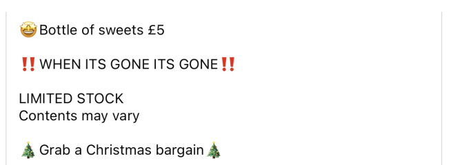 Facebook Christmas Tat