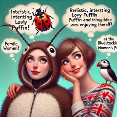 The Bluestocking - the one with the Christmas stocking