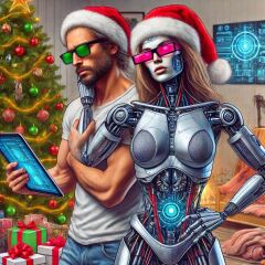 The Bluestocking - the one with the Christmas stocking