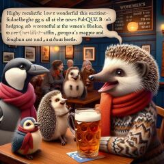 Bluestocking: the one where Boiled gets to the bar first!