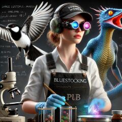 The Bluestocking - the one with the Christmas stocking