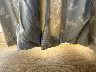 About my Made to Measure curtains returning from the dry cleaner covered in hair