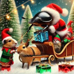 The Bluestocking - the one with the Christmas stocking