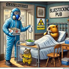 The Bluestocking - the one with the Christmas stocking