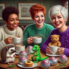 The Bluestocking - the one with the Christmas stocking