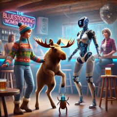 The Bluestocking - the one with the Christmas stocking