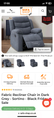 Help me find arm chair with powered foot rest