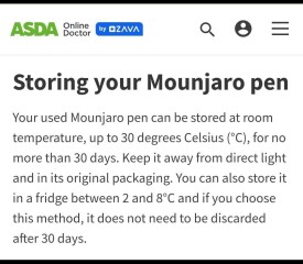 Mounjaro can be stored past 30 days if always refrigerated??