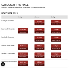 Carols at the Royal Albert Hall - Seats?