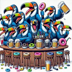 The Bluestocking - the one with the Christmas stocking