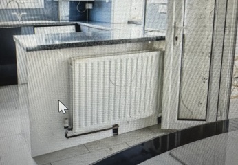 Radiator on kitchen island , have you seen this before ?