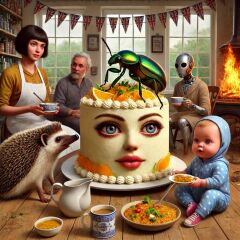 The Bluestocking - the one with the Christmas stocking