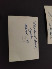 Handwriting experts! Help me decipher the writing on the back of these photos!