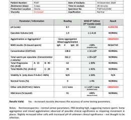 Semen analysis/ sperm agglutination  - chances of natural conception?