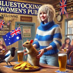 The Bluestocking - the one with the Christmas stocking