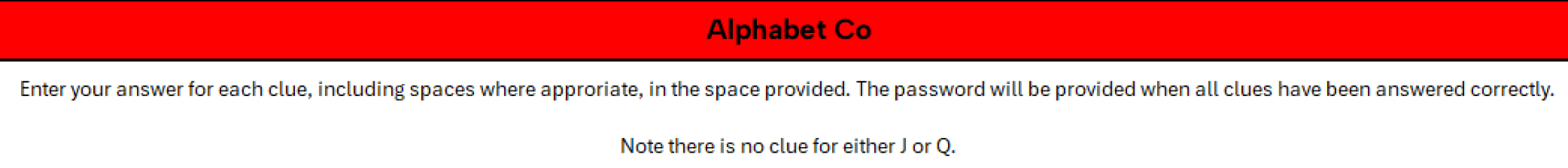 Is there a "stupidly hard quiz" this year...?