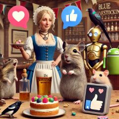 The Bluestocking - the one with the Christmas stocking