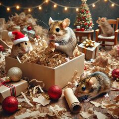 The Bluestocking - the one with the Christmas stocking