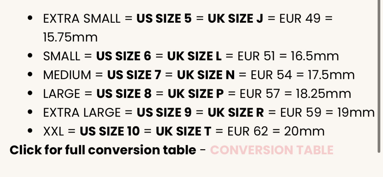 Please someone work out this sizing