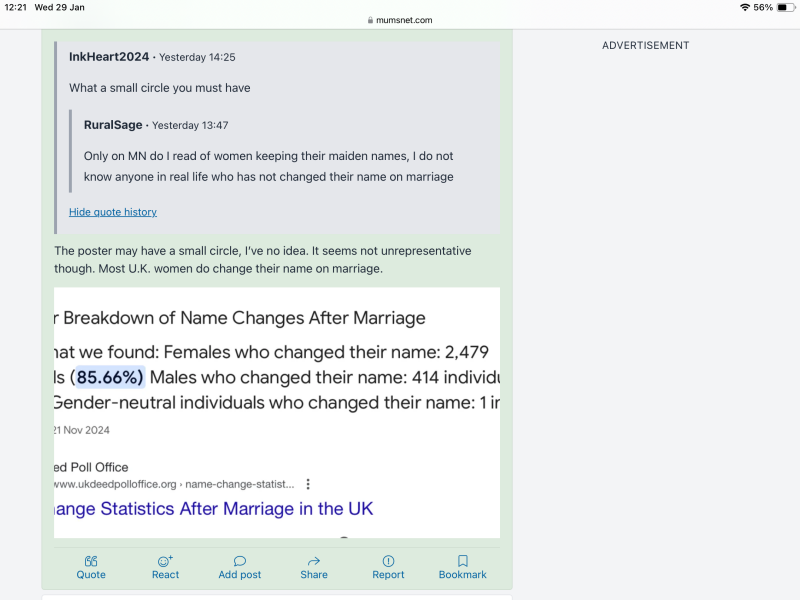 To still feel uncomfortable with my married surname (and wonder if anyone else does too)