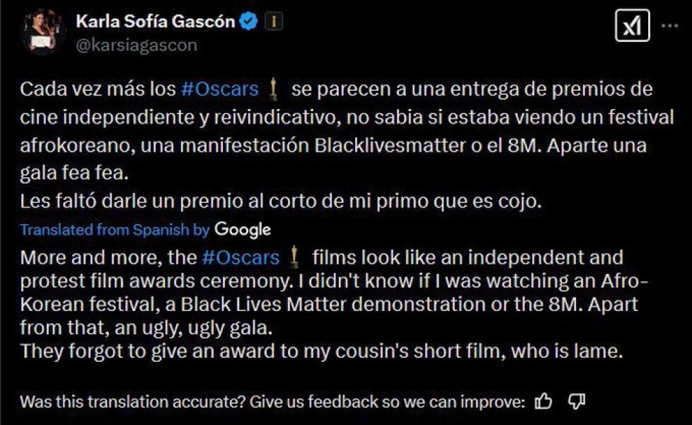 And the winner of the Cannes Best Actress award is....