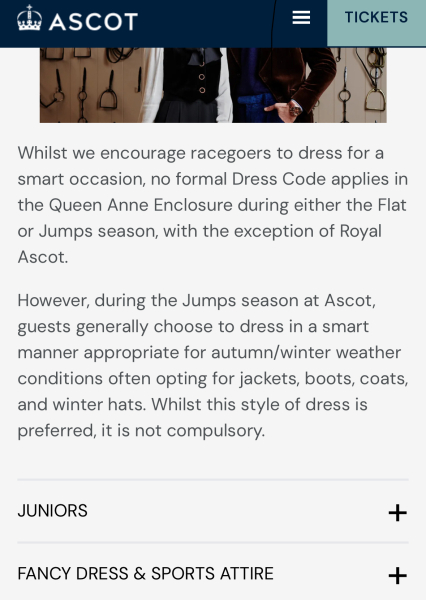 HELP!  I need a winter races dress