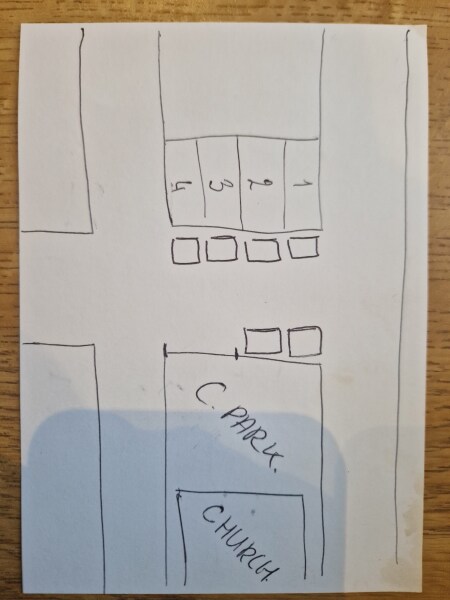 To think we can park here?