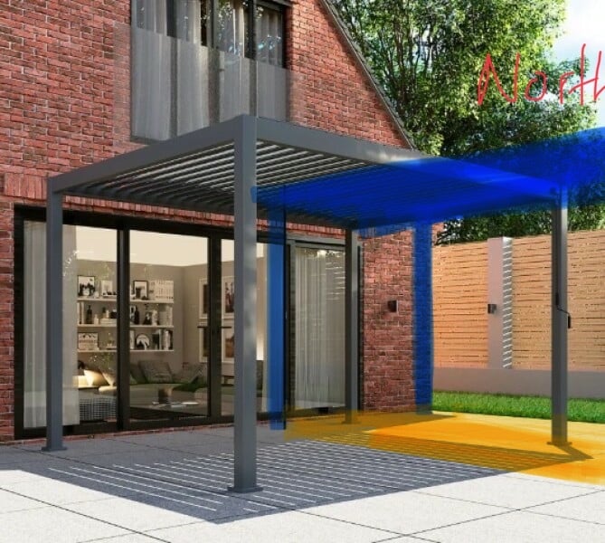 Pergola next to bi-fold doors a good idea