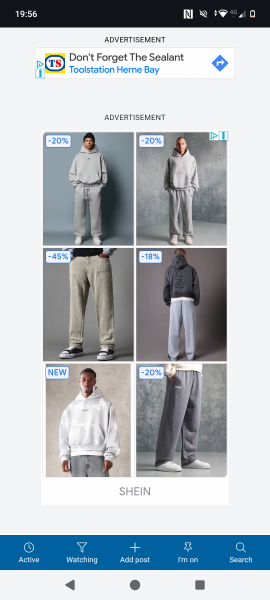 Tracksuits on men (other than for sport)