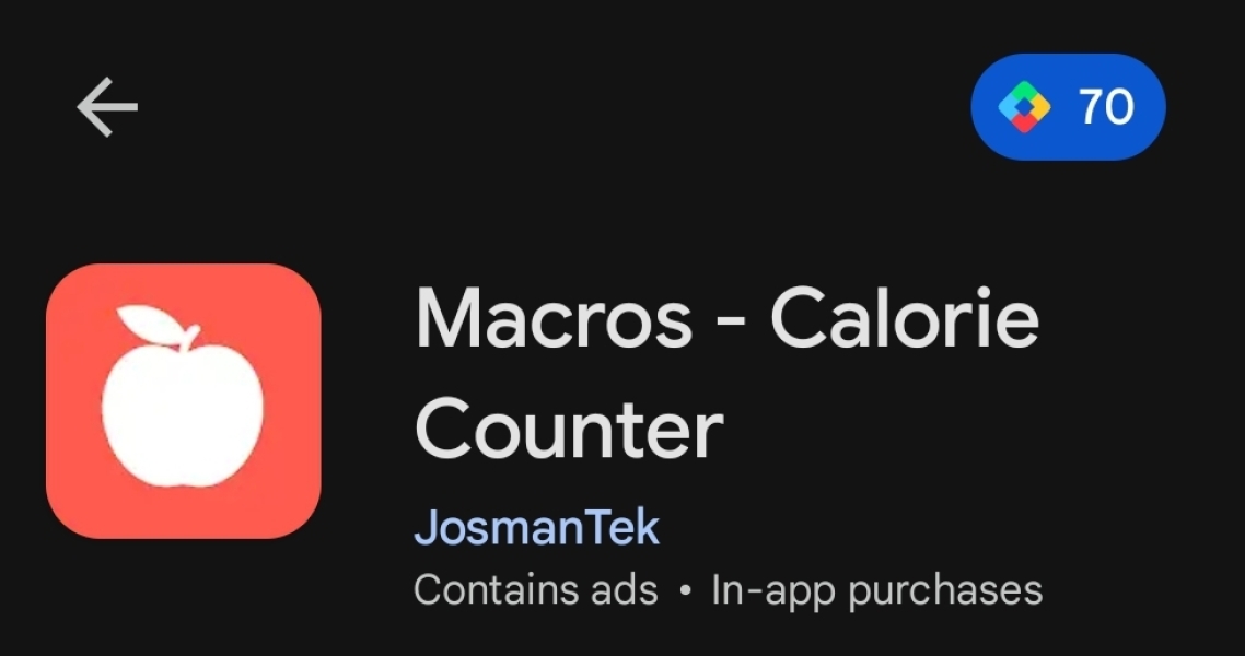 Best free app for setting macros by grams?