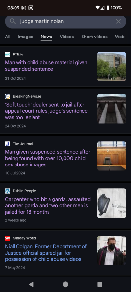 Light sentencing in Ireland re crime