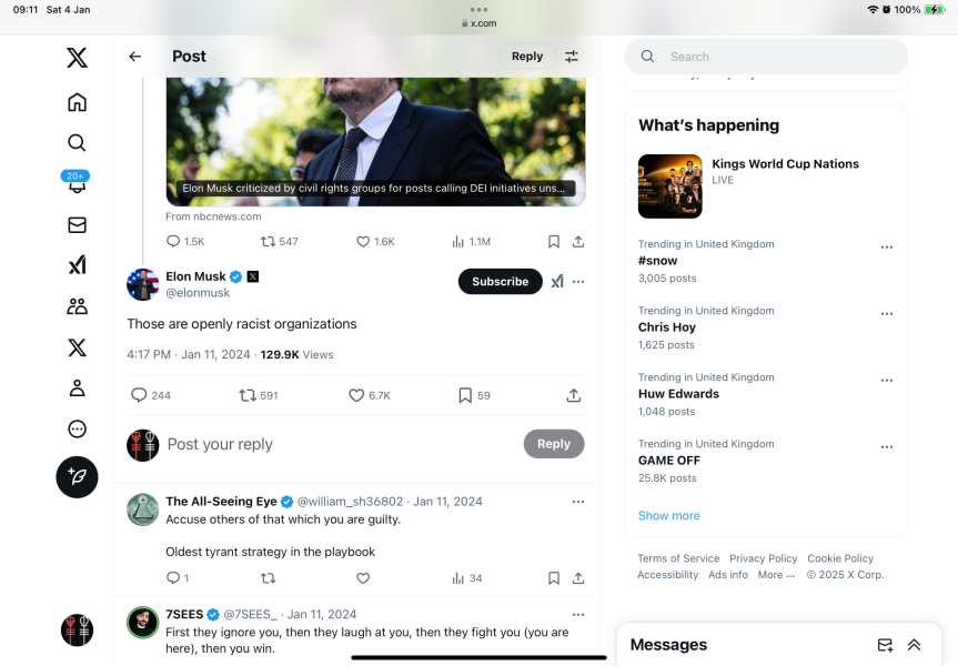 Elon Musk and Racism