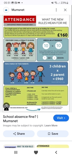 School term time holiday