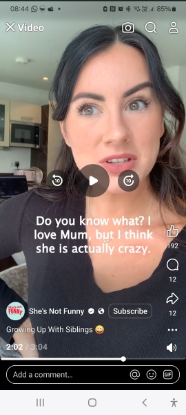 Do you recognise this makeup look? She's not funny