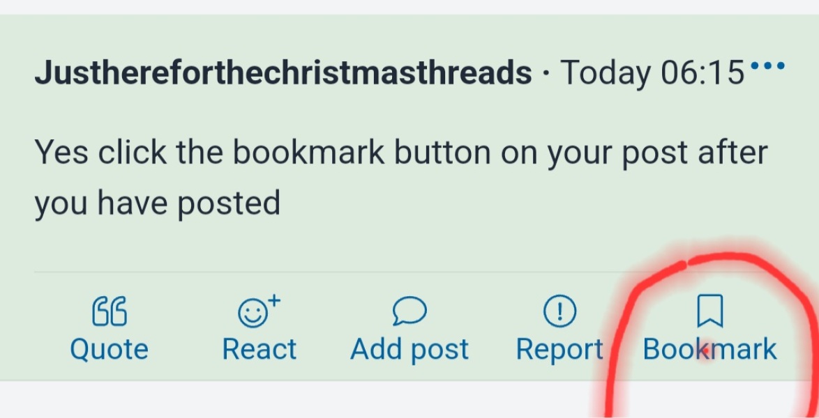 Is there a way to start reading a thread from where you last posted?