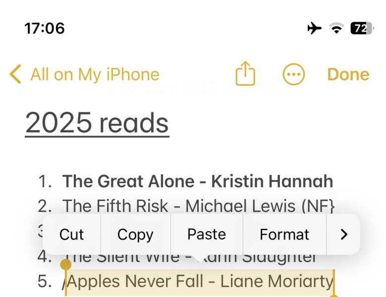 50 Books Challenge 2025 Part One