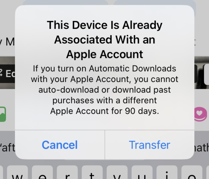 Annoying iPhone pop up message