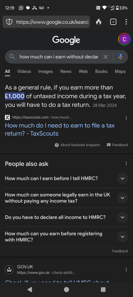 Friend not paying enough tax