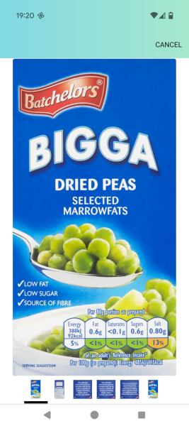 Pea and ham soup - Bigga dried peas