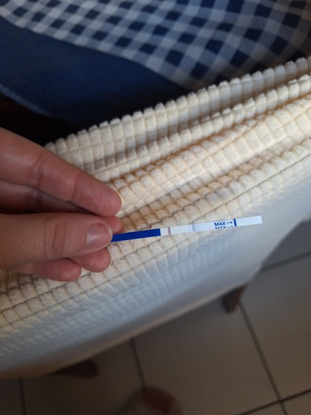 Pregnancy test line!!