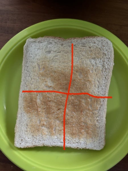 I need ideas on how to cut the toast