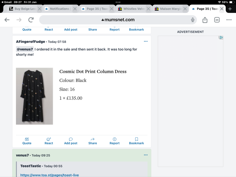 Toast dress