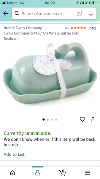 To ask you to show me your butter dish
